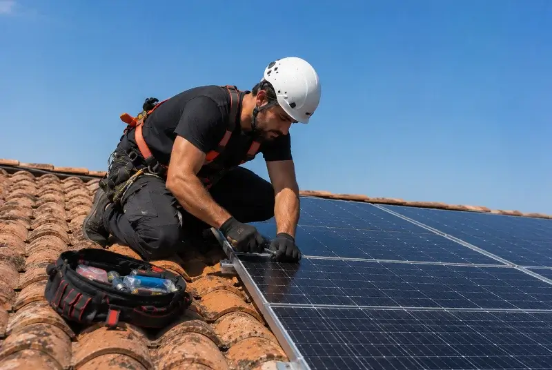 Maintenance et monitoring de panneaux solaires à Lacaune