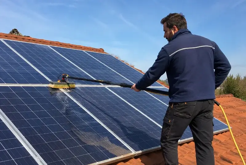 Nettoyage et entretien de panneaux solaires à Lacaune
