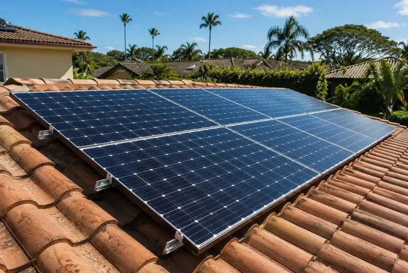 Installation de panneaux solaires à Lacaune